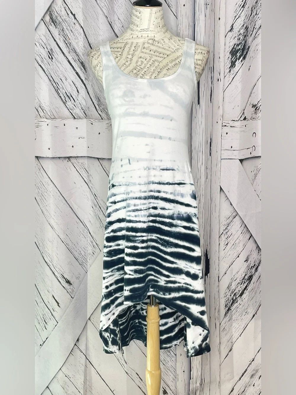 Andrew Marc, Marc New York Performance High-Low Tie Dye Tank Dress Medium